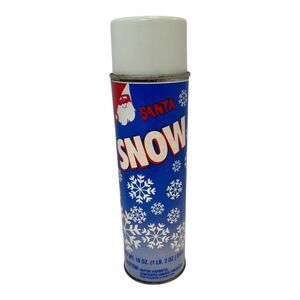 Vintage Snow Spray Can MCM‎ Santa 18 Ounces Christmas Decoration Prop